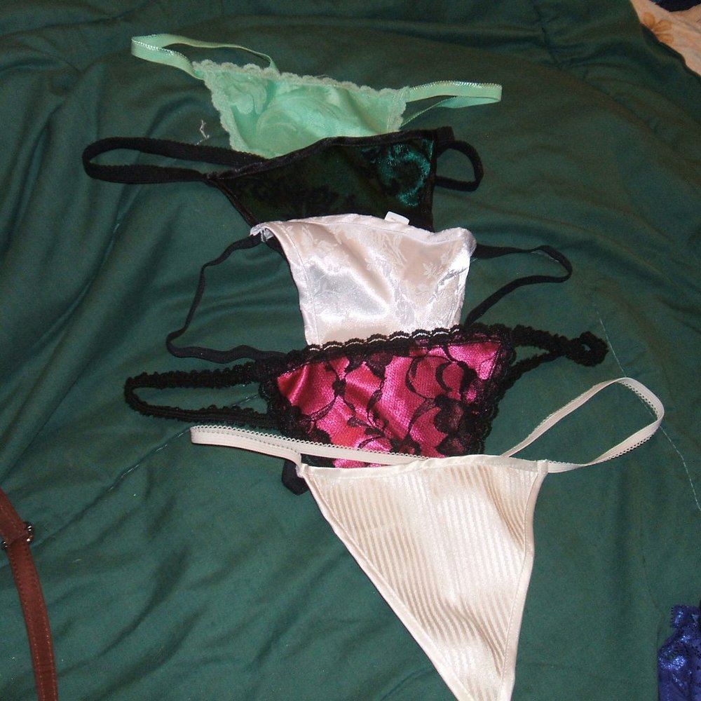 2 Frederick's g-strings + 1 panty from JCP-Flirtitude